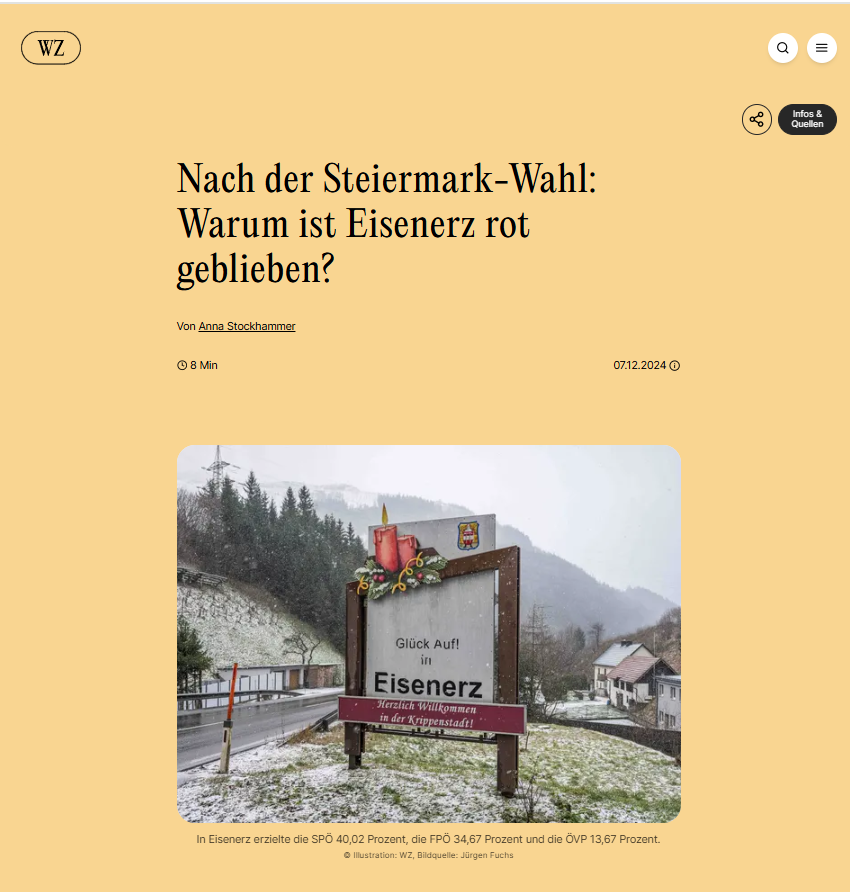 Reportage nach der Steiermark-Wahl: Warum ist Eisenerz rot geblieben?