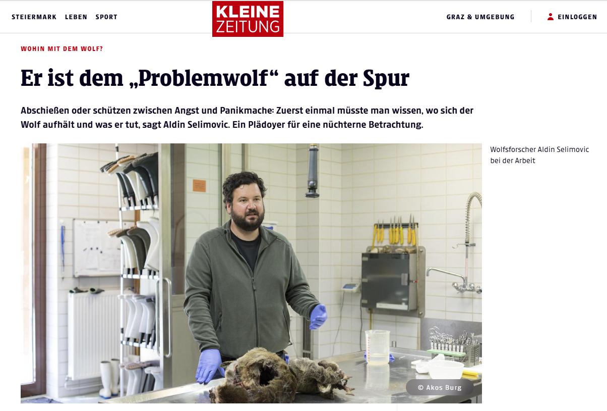 Er ist dem „Problemwolf“ auf der Spur